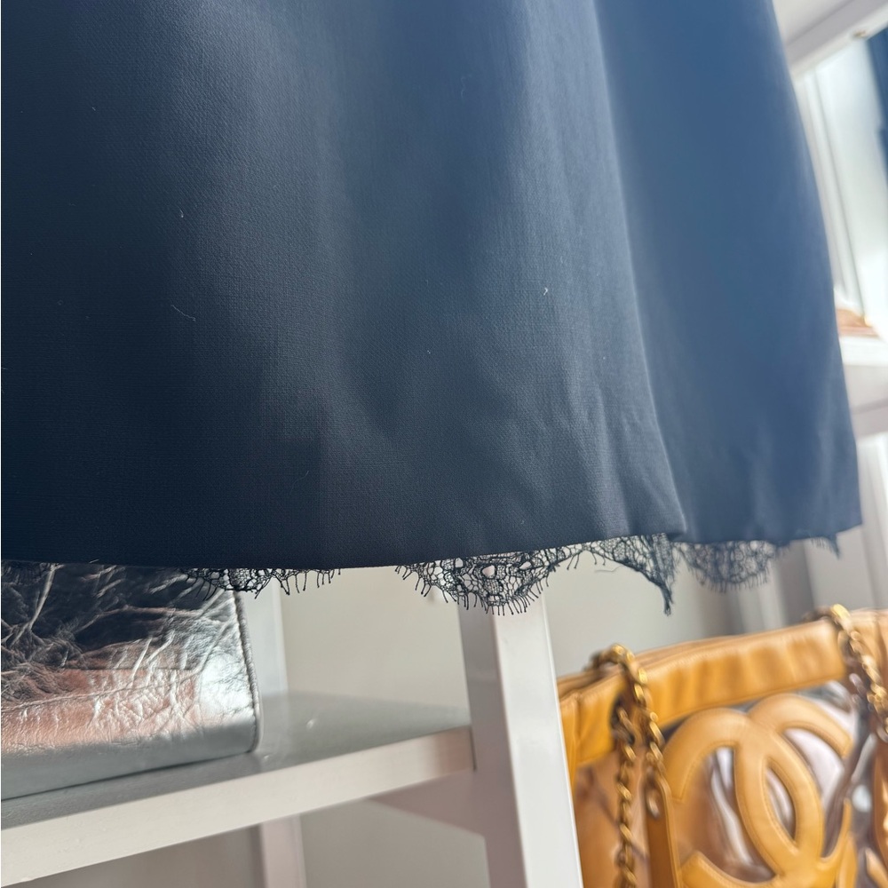 Fendi Black Sheath Midi Dress Square Neck - Picture 8 of 9